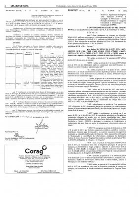 Importante: Decreto 52.819 de 21/12/2015 mantém Isenção de ICMS